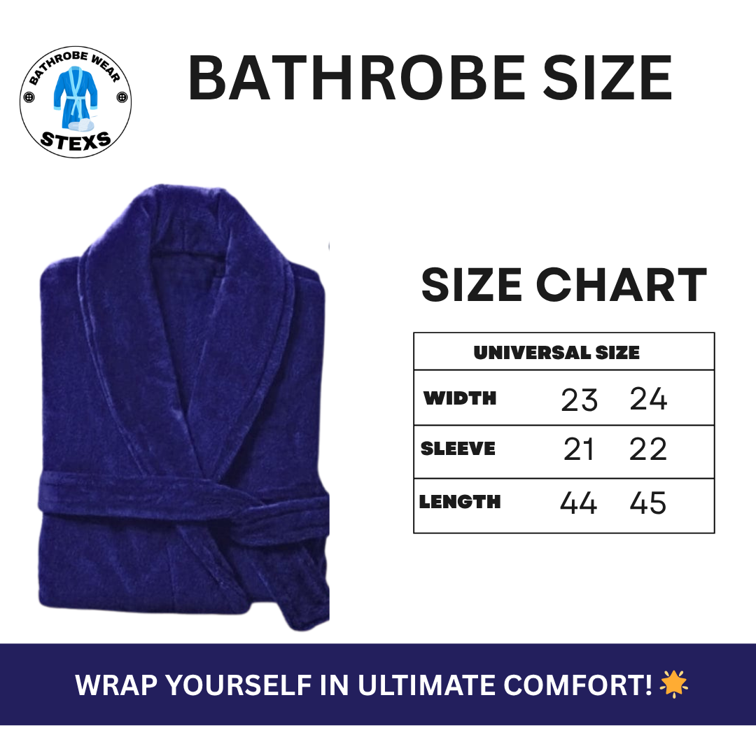 Velour Bathrobe - Blue