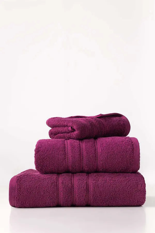 Towel Set - Purple - Pack of 3