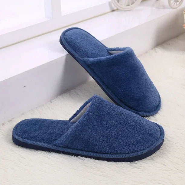 Fluffy Bedroom Slippers | Blue