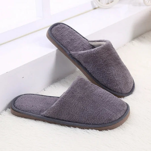 Fluffy Bedroom Slippers | Grey